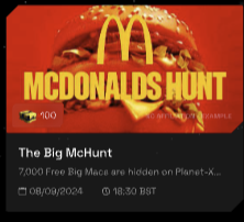 McDonald’s branded hunt