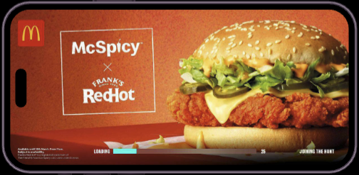 McDonald’s loading screen placement